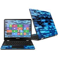 MightySkins Skin Compatible with Samsung Chromebook Pro 12.3" - Space Blocks | Protective, Durable, and Unique Vinyl Decal wrap Cover | Easy to Apply, Remove, and Change Styles | Made in The USA