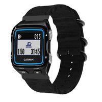 DuiGong Canvas Strap Compatible for Garmin Forerunner 920XT Band Replacement, Regular (Black)