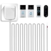 30ft/9m Charge Cable with Power Adapter for Ring Video Doorbell, Taken 18V 500mA Power Supply Adapter for Ring Video Doorbell, Ring Video Doorbell 2 and Ring Video Doorbell Pro, White