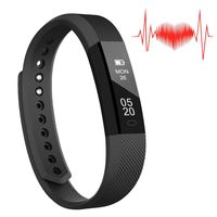 REDGO Fitness Tracker, Slim Activity Tracker with Heart Rate Monitor, Waterproof Step Counter, Calorie Counter, Pedometer for Kids Women and Men