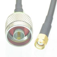 KSR240 8inch RF pigtail N male plug pin to RP*SMA male straight Cable jumper Quick USA Shipping