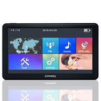 GPS Navigation for Car, Jimwey 7 inch Touch Screen 8GB Car/Truck GPS Navigation System, Camera Alerts, Speed Limit Reminder, Lifetime Free Map Updates, Pre-Loaded US/CA/MX Maps