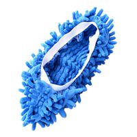 Detectorcatty Multifunctional Bright Color Elastic Chenille Micro Fiber Slipper Shoe Cover Slippers Mop Household Floor Dust Cleaning Tools