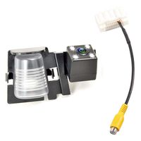 EWAY Rear View Backup Camera for Jeep Wrangler 2007-2018 Reverse Reversing License Plate Camera & for Jeep Wrangler JK Backup Camera Video in-Dash Radio Wire Input Harness AV Plug to Display