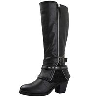 GLOBALWIN Women's 18YY32 Black Fashion Boots 8.5M