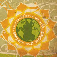 Set of 2,Luncheon Size Paper Napkin,- Respect Mother Nature