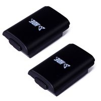 HDE Replacement Battery Cover for XBox 360 Controller AA Battery Case for Xbox 360 Wireless Controller (2 Pack, Black)