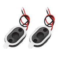 uxcell 2pcs 10 x 15 x 3mm Oval 8 Ohm 0.5W Dual Wire Mini Audio Mediant Stereo Speaker for GPS Navigator