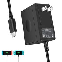 Switch Charger for Nintendo Switch & Lite, Nolansend AC Adapter Charger for Nintendo Switch 5V 3A Fast charger for Switch Dock, Switch Pro Controller and Switch Lite