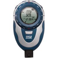 Multifunction Sports Training Handheld Watch - Smart Classic Running Digital Fitness Gear Tracker w/ Heart Rate Monitor, Timer, Alarm, Chronograph Mode - Men and Women - Pyle PSHTM24 (Blue)