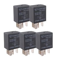 ESUPPORT Car Heavy Duty Relay Switch 12V 30A SPDT 5Pin Waterproof Electrical Automotive Pack of 5