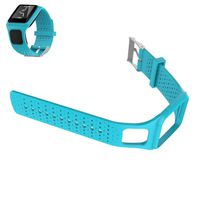 Weinisite Silicone Adjustable Replacement Strap Bracelet for Tomtom Runner 1/Tomtom Multi-Sport Cardio/Tomtom Multi-Sport GPS Watch/Tomtom Multi-Sport + HRM (Sky Blue)