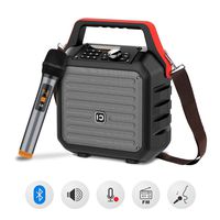 SHIDU Bluetooth Speakers with Handheld Microphone Portable PA System Karaoke Machine 30W PA Speaker Sound System with Wireless Mic Built-in USB/SD/FM Radio Function for Home, Meeting, Weeding,Party.