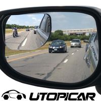 Blind Spot Mirrors. XLarge for SUV, Truck, and Pick-up Engineered by Utopicar for Blind Side. (2 Pack)