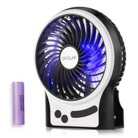 OPOLAR Small Rechargeable Portable Handheld Fan with 3350mAh Battery, Battery Operated Camping Fan for Travel with 4-15 Working Hours, Powerful & 3 Speeds, Ideal for Indoor & Outdoor Use