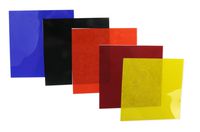 American Educational Gelatin Color Filter, 4" Length x 4" Width (Pack of 5)