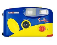 2-Pk Halina Ansco Smile Taker 35mm Film Camera Vintage Point & Shoot Flash