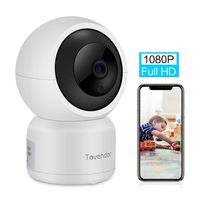 Tovendor 1080P Home Surveillance Camera, 2.4G WiFi PTZ Security Camera Monitor for Baby, Elder, Pet, 2-Way Audio, IR Night Vision