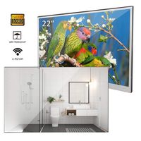 Soulaca 22 inches Bathroom Magic Mirror LED TV Android 7.1 IP66 Waterproof Embedded Shower Television