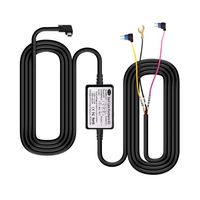 13 Feet Mirror Dash Cam Hardwire Kit, Mini USB Hard Wire Kit Fuse for dashcam,36V/3A to 5V/3A Car Dash Camera Charger Power Cord
