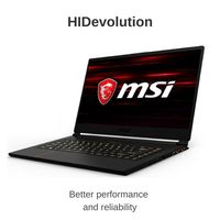Gaming Laptop, HIDevolution MSI GS65 8RF 15.6" FHD 144Hz, 2.2 GHz i7-8750H, GTX 1070, 16GB DDR4/2400MHz RAM, PCIe 512GB SSD, Authorized Performance Upgrades & Warranty