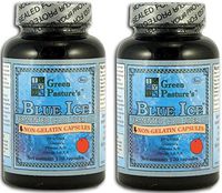 Green Pastures Blue Ice Fermented Cod Liver Caps Orange, 120c 2-pack