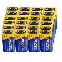 9V 6F22 Mn1604 Super Heavy Duty Carbon-Zinc Battery for Smoke Detectors Count Pcs (24)