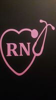 Chase Grace Studio Nurse Nursing RN LPN Stethoscope Vinyl Decal Sticker|Pink|Cars Trucks Vans SUV Laptops Wall Art|5.5" X 5.5"|CGS553
