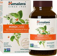Himalaya MindCare/Mentat with Bacopa and Gotu Kola for Brain and Mental Alertness, 1170 mg, 120 Capsules, 2 Month Supply