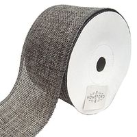 Homeford Loose Weave Faux Jute Ribbon, 2-1/2-Inch, 10-Yards (Smoke)