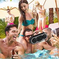 PORT Completely Submersible Portable Bluetooth Speaker, Rechargeable, Wireless, Powerful 5W Audio Driver, Compatible with All Bluetooth Devices, Waterproof Speaker for iPhone, Android, iPod & iPad