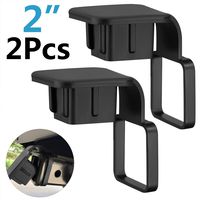 HURETEK Trailer Hitch Cover, 2 Pack 2 Inch Receiver Hitch Plug Insert Tube Hitch Plug Trailer Hitch Plug Receiver Tube Cover