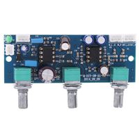 1Pc DC 10V-25V Low Pass Filter Bass Tone Subwoofer Volume Control Preamp Board, 2.1 Channel Bass Tone Subwoofer Pre-Amplifier Preamp Board