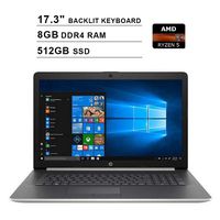 2019 Newest HP Premium Pavilion 17.3 Inch Touchscreen Laptop (AMD 4-Cores Ryzen 5 3500U up to 3.7 GHz, AMD Radeon Vega 8, 8GB DDR4 RAM, 512GB SSD, Backlit KB, DVDRW, WiFi, HDMI, Windows 10)