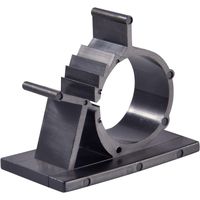 Cable Clips, GLE2016 Self-Adhesive Wire Holder Cable Organizer Cord Management Clamps with Adjustable Backed 20 Pack Black (X-Large)