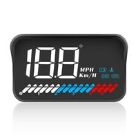 TIMPROVE 3.5'' Universal Car HUD Head Up Display OBD2 GPS Dual Mode Speedometer Tachometer, Km/h MPH, Error Code Clear, Engine RPM, Multifunctional Car Speed Display Projector for All Vehicles