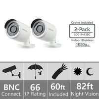 (Set of 2) Samsung SDC-9443BC 1080p HD Weatherproof Bullet Camera (Compatible with SDH-B74041 & SDH-B74081)