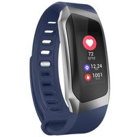 fhong Compatible for Smart Watch Band Heart Rate Monitor LCD Display IP67 Waterproof Hfong E18