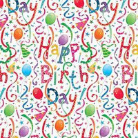 Caspari Gift Wrap Sheets, Happy Birthday, 2 Sheets (8823RF)