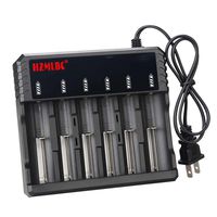 18650 Battery Charger Universal Smart 6 Slot Li-ion Batteries Charger, Zero Volume Battery Repair, Overcharge Protection, Overcurrent Protection, Short-Circuit Protection, Over-Temperature Protection