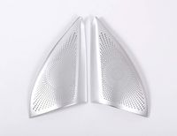 Aluminum Alloy Car Door Tweeters Audio Speaker Cover Trim 2pcs for BMW X1 F48 2016-2018
