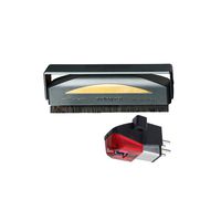 Audio-Technica AT-XP5 DJ Cartridge with Elliptical Bonded Stylus Tip, High-Fidelity Sound and Highly-Rigid PPS/Glass Fiber Body Bundle with AudioQuest Anti-Static Record Cleaner Brush