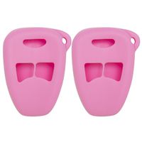 Keyless2Go New Silicone Cover Protective Cases for Remote Keys FCC M3N5WY72XX OHT692427AA OHT692715A - Pink - (2 Pack)