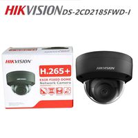 Hikvision 8MP 4K IP Camera DS-2CD2185FWD-I 4mm (Black), Dome PoE Camera with Smart H.265+ WDR, SD Card Slot, ONVIF, IP67 IK10