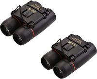 Pack of 2 30x60 Compact Binoculars Small Folding Binoculars Lightweight Pocket Folding Binoculars for Concert Theater