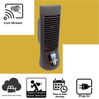 Discover IT | Wi-Fi Hidden Camera Spy Cam Home Surveillance Nanny Cam Night Vision Oscillating Fan with Cloud Video Recording