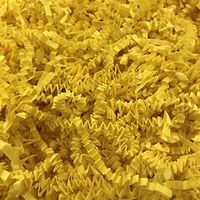 Black Cat Avenue 1/2 LB Yellow Crinkle Cut Paper Shred Filler for Gift Wrap and Basket Filler