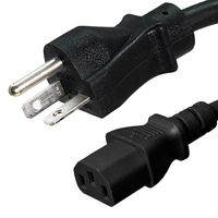 NEMA 6-20P to C13 Power Cord - 15A/250V, 14/3 AWG - Iron Box # IBX-4936 (1 ft, Molded)