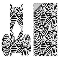 MightySkins Skin Compatible With Kandypens Slim Battery w/USB Charger - Abstract Black | Protective, Durable, and Unique Vinyl wrap cover | Device Not Included - This Is A Skin