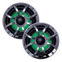 Wet Sounds Revo6 6.5-Inch 200W Gunmetal LED Full Range Marine Speakers